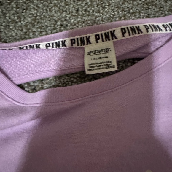 Vs pink open back sweatshirt - Picture 3 of 3